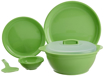 Picture of Signoraware Round Dinner Set 21 Pieces Parrot Green