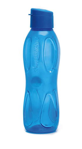 Picture of Signoraware Fliptop Aqua Drop Water Bottle 500ml Set of 1 Blue Standard