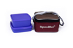 Picture of Signoraware Quick Carry Plastic Lunch Box with Bag Deep Violet