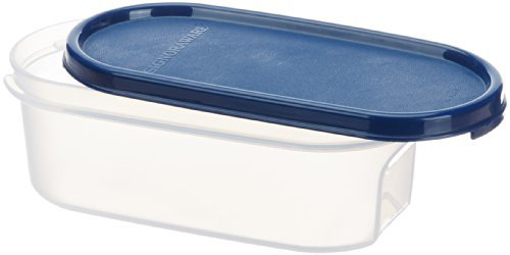 Signoraware Modular Oval 500ml plastic utility container sf1  500 ml Plastic Utility Container  Blue की तस्वीर