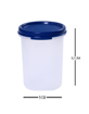 Picture of Signoraware Modular Round 450ml  450 ml Plastic Grocery Container  Blue