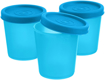 Signoraware Nano Round Medium Plastic Container Set 90ml Set of 3 T Blue की तस्वीर