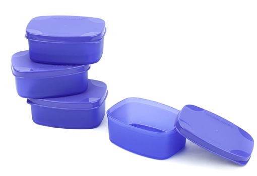 Picture of Signoraware Cute Plastic Container Set 100ml Set of 4  Violet