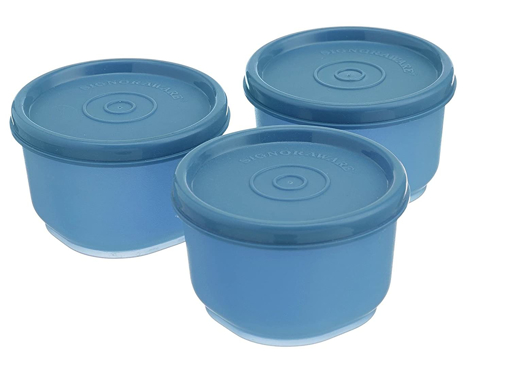 Picture of Signoraware Mini Fresh Container Set 130ml Set of 3 T Blue