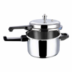 Picture of VINOD Platinum Triply Stainless Steel 5 L Induction Bottom Pressure Cooker Stainless Steel