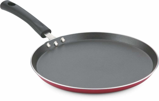 Picture of Vinod Zest Non Stick Dosa Tawa  28 cm Induction Friendly Aluminium Red and Black