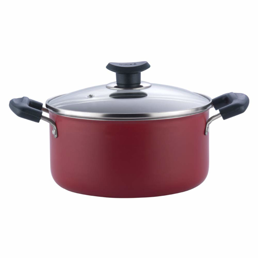 Vinod Zest Inducto Casserole Pot 20 cm diameter 3.1 L capacity with Lid  Aluminium Non stick Induction Bottom की तस्वीर