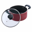 Vinod Zest Inducto Casserole Pot 20 cm diameter 3.1 L capacity with Lid  Aluminium Non stick Induction Bottom की तस्वीर