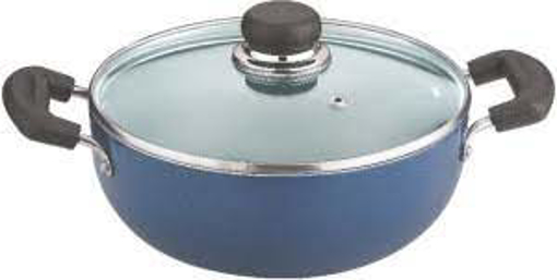 Vinod ZKDL 28 Kadhai 3 cm diameter with Lid 1 L capacity  (Aluminium, Non-stick, Induction Bottom)