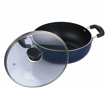 Vinod Cookware Kadhai ZNKL 20 cm diameter with Lid 2 L capacity  (Aluminium, Non-stick)