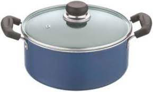 Vinod Cookware Pot  ZDCS24 cm diameter 5 L capacity with Lid  (Aluminium, Non-stick)