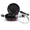 Vinod Cookware Kadhai  2SUPF 24 cm diameter with Lid 3.1 L capacity  (Aluminium, Non-stick, Induction Bottom)