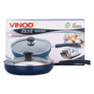 Vinod IHADFP24 Hard Anodised Friendly Tasla Fry Pan 24 cm diameter with Lid 1 L capacity  (Hard Anodised, Non-stick, Induction Bottom)