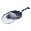 Vinod HADFP20 Black Pearl Hard Anodized Deep Fry Pan 20 cm diameter with Lid 0.5 L capacity  (Hard Anodised)