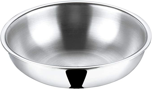 Vinod PTT24 Platinum Triply Stainless Steel Tasla 24cm-2.5 LTR Tope 2.5 L capacity 24 cm diameter  (Aluminium, Induction Bottom)