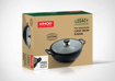 Picture of Vinod Legacy Pre-Seasoned Cast Iron Kadai, 22 cm, Induction Friendly,Black, 1 Piece