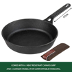 Picture of Vinod Legacy Pre-Seasoned Cast Iron Fry pan,22cm, Induction Friendly,Black, 1 Piece