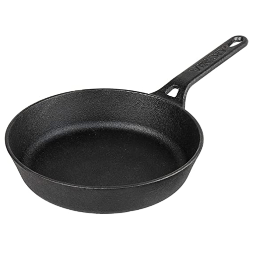 Picture of Vinod Legacy Pre-Seasoned Cast Iron Fry pan , 24 cm, Induction Friendly,Black, 1 Piece