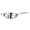 Vinod PTWK26 Cookware Vinod Platinum Triply Stainless Steel Wok, 26 cm Wok 3.2 L capacity 26 cm diameter  (Stainless Steel)