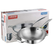 Vinod PTWK26 Cookware Vinod Platinum Triply Stainless Steel Wok, 26 cm Wok 3.2 L capacity 26 cm diameter  (Stainless Steel)