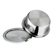 Vinod Platium Stainless Steel Tope 20 Tope with Lid 3.5 L capacity 20 cm diameter  (Stainless Steel, Induction Bottom)