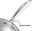 Vinod PTF-16 Fry Pan 16 cm diameter 0.5 L capacity  (Stainless Steel, Induction Bottom)