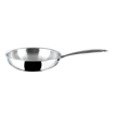 Vinod Platinum Fry Pan PTF 22 cm diameter 0 L capacity  (Stainless Steel, Induction Bottom)