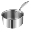 Vinod PTMP14 Platinum Triply Milk Pan 14 cm diameter 1.5 L capacity  (Stainless Steel, Non-stick, Induction Bottom)