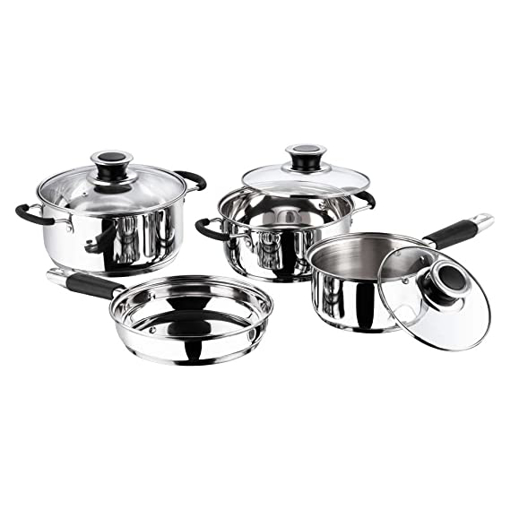 Vinod MCC4 Pcs Master Chef Induction Bottom Cookware Set  (Stainless Steel, 1 - Piece)