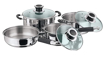 Vinod MCC4 Pcs Master Chef Induction Bottom Cookware Set  (Stainless Steel, 1 - Piece)