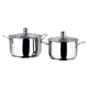 Vinod 2TYC 2 Pcs Tuscany Induction Bottom Cookware Set  (Stainless Steel, 2 - Piece) Vinod 2TYC 2 Pcs Tuscany Induction Bottom Cookware Set  (Stainless Steel, 2 - Piece)