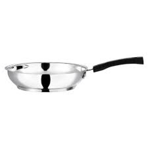 Vinod INFP22 Cookware Stainless Steel Frypan Without Lid - 20 Cm (Induction Friendly) Fry Pan 20 cm diameter 2 L capacity  (Stainless Steel, Induction Bottom)