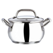 VINOD ALC14 STAINLESS Alc 14 Handi 1.3 L with Lid  (Stainless Steel, Induction Bottom)