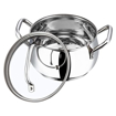 VINOD ALC14 STAINLESS Alc 14 Handi 1.3 L with Lid  (Stainless Steel, Induction Bottom)