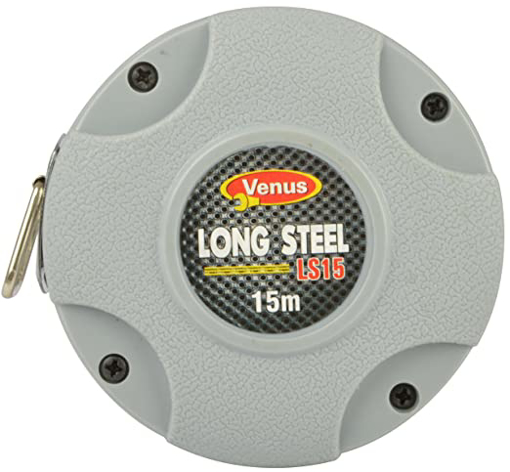 Venus Long Steel LS15 Measuring Tape (Grey, Pack of 1)