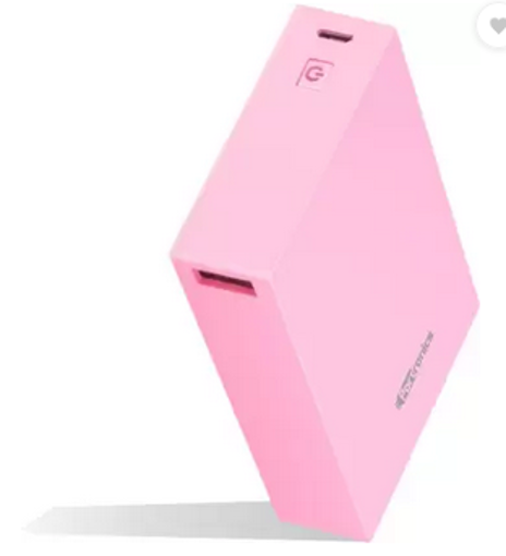 Picture of Portronics 5000 mAh Power Bank  Pink Lithium Polymer