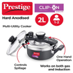 Prestige Svachh Clip on Mini 2 L Induction Bottom Pressure Cooker  (Hard Anodized) की तस्वीर