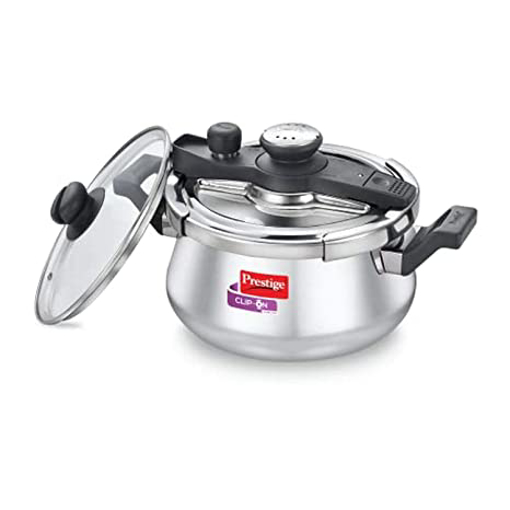 Picture of Prestige Svachh Clip on Handi 5 L Induction Bottom Pressure Cooker  (Stainless Steel)