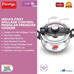Picture of Prestige Svachh Clip on Handi 5 L Induction Bottom Pressure Cooker  (Stainless Steel)