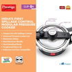 Picture of Prestige Svachh Clip on Handi 5 L Induction Bottom Pressure Cooker  (Hard Anodized)