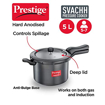 Picture of Prestige Svachh Hard Anodised 5 L Induction Bottom Pressure Pan  (Hard Anodized)