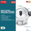 Picture of Prestige Svachh Aluminium Outer Lid Pressure Cooker, With Spillage Control, 5L, Silver