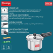 Picture of Prestige Svachh Aluminium Outer Lid Pressure Cooker, With Spillage Control, 5L, Silver