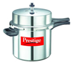 Prestige Popular Plus Induction Base Pressure Cooker, 12 Litres, Outer Lid, Silver, Aluminium की तस्वीर