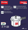 Picture of Prestige Popular Plus Svachh Virgin Aluminium Gas and Induction Compatible Outer Lid Pressure Cooker, 1.5 L (Silver)