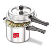 Picture of Prestige Popular Plus Svachh Virgin Aluminium Spillage Control Outer Lid Pressure Cooker, 5 L (Silver)