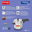 Picture of Prestige Deluxe Alpha Svachh 3.5 L Induction Bottom Pressure Cooker  (Stainless Steel)