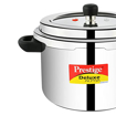 Prestige Deluxe Alpha Svachh 6.5 L Induction Bottom Pressure Cooker  (Stainless Steel) की तस्वीर