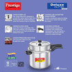 Picture of Prestige Deluxe Alpha Svachh 10 L Induction Bottom Pressure Cooker  (Stainless Steel)