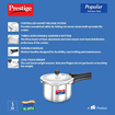 Prestige Popular stainless steel pressure cooker 2 litre 20654 2 L Induction Bottom Pressure Cooker  (Stainless Steel) की तस्वीर